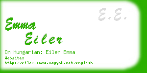 emma eiler business card